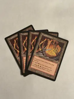 MTG Forgotten Cave x4 Onslaught ONS Playset Magic the Gathering 4x Play Set - Image 1