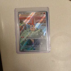 Pokemon TCG Victini SVP 208 Black Star Promo Illustration Rare plus Pokeball - Image 1