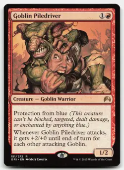 MTG Goblin Piledriver R Magic Origins 151 LP - Image 1