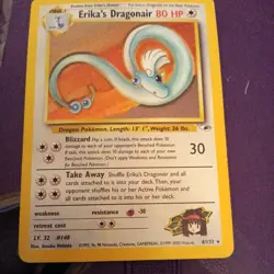 Pokemon TCG Erika's Dragonair Gym Heroes 4/132 Holo Unlimited Rare - Image 2