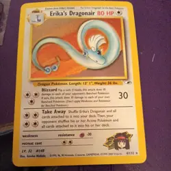 Pokemon TCG Erika's Dragonair Gym Heroes 4/132 Holo Unlimited Rare - Image 3