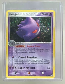 Gengar 2006 Pokemon EX Legend Maker #5 Holo Creases on Front - Image 1