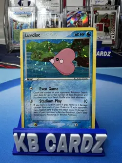 🌊 Luvdisc 7/100 Crystal Guardians Holo Pokemon Card TCG Vintage 2006 - Image 1