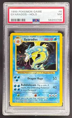 56203708 Gyarados 1999 Pokemon Set #6 Holo PSA 7 - Image 1