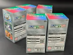 Lot of (5) Pokemon Korean SV1A Triple Beat Booster Boxes Sealed - Image 3