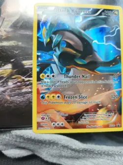 Pokemon XY80 XY Promos Holo Black Kyurem Illustration Rare Full Art - Image 2