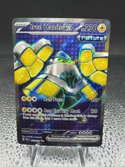 Pokemon TCG: Iron Hands ex (223/182) Ultra Rare -- SV: Paradox Rift - Image 1