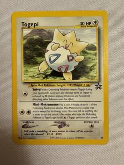 2001 Pokemon - Togepi Non-Holo - WOTC Black Star Promo #30 - Pokemon League - Image 1