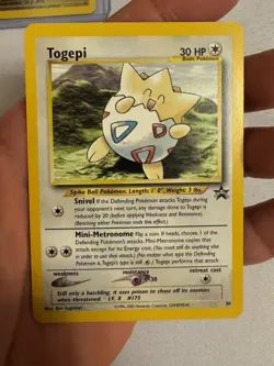 2001 Pokemon - Togepi Non-Holo - WOTC Black Star Promo #30 - Pokemon League - Image 2