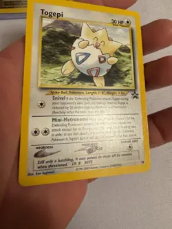2001 Pokemon - Togepi Non-Holo - WOTC Black Star Promo #30 - Pokemon League - Image 4