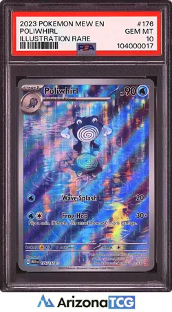 Pokemon 2023 Poliwhirl 176/165 Full Art IR Scarlet & Violet 151 GEM MINT PSA 10 - Image 1