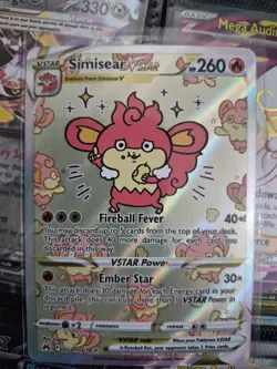 Pokemon Simisear VSTAR Ultra Rare Crown Zenith Gallery Holo 260 HP GG37/GG70 - Image 1