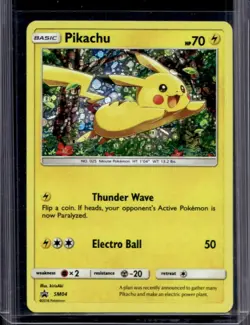 2016-19 Pokemon SM Black Star Promos Pikachu Holo #SM04b - Image 1