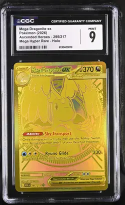 Mega Dragonite EX 295/217 Hyper Rare Holo Pokemon CGC 9 Mint *010 - Image 1