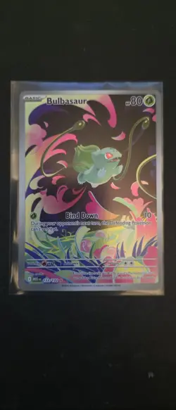 Pokemon Bulbasaur Illustration Rare 133/132 Mega Evolution TCG- NM Pack Fresh - Image 1