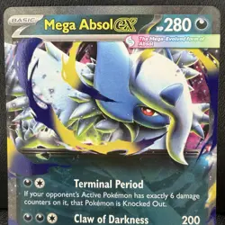 Pokemon TCG Mega Absol ex 086/132 Double Rare ME01: Mega Evolution NM - Image 1