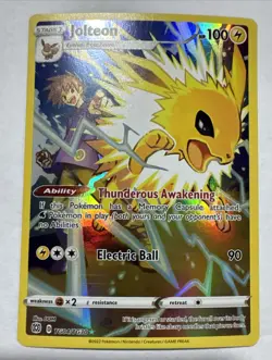 Pokemon Jolteon TG04/TG30 Ultra Rare Sword Shield Brilliant Stars 🔥 - Image 1