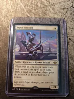 MTG Magic the Gathering Esper Sentinel - Modern Horizons 2 - Mp Slight Bend - Image 1