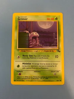 Grimer 48/62 | Fossil Regular | Pokemon TCG Common NM/ LP - Image 1