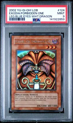 Exodia The Forbidden One LOB-124 2002 Ultra Rare Yugioh PSA 9 *859 - Image 1