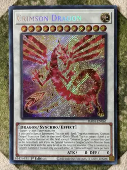 YuGiOh CRIMSON DRAGON Secret Rare RA04-EN061 - Image 2