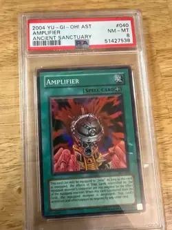 Amplifier AST-040 YuGiOh Ancient Sanctuary PSA Graded 8 - Image 1