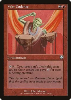 MTG Mercadian Masques --- WAR CADENCE --- Uncommon! NM! Magic the Gathering! - Image 1