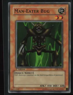 Man-Eater Bug LOB-E088 108 Super Rare 1st Edition EURO Yu-Gi-Oh - Image 1
