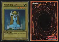 Mystical Elf LOB-062 Super Rare WAVY 1st Edition Faded Yu-Gi-Oh - Image 3