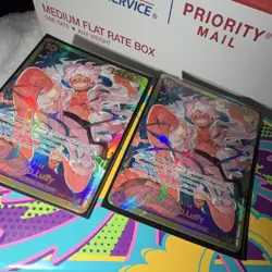 Bandai One Piece CCG OPD-119 Monkey D. Luffy Character Holo Card Lot 2x English - Image 2