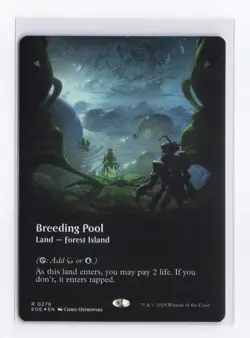 Breeding Pool (Borderless) (Foil) 0278 (R) MTG Edge of Eternities (EOE) * - Image 1