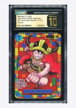 One Piece CGC 10 PRISTINE Monkey D Luffy Promo 2025 P-110 OP Day'25 Japanese - Image 1