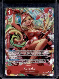 2025 One Piece Kujyaku Super Rare Alternative Art #OP11-004 - Image 1