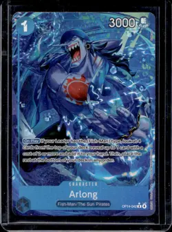 2026 One Piece Azure Sea's Seven Arlong Rare Alternate Art #OP14-042 - Image 1
