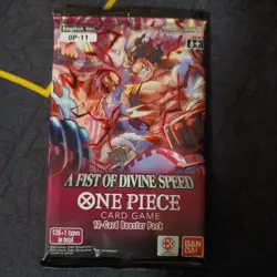 One Piece TCG A Fist of Divine Speed (OP-11) English Booster Pack Sealed - Image 1