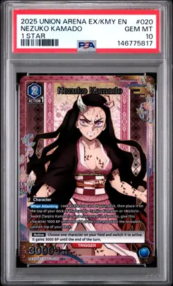 Union Arena TCG Nezuko Kamado Alt Art Holo PSA 10 Gem Mint Demon Slayer - Image 1