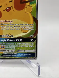 2020 Pokemon Dedenne GX 195a/214 Alt Art Unbroken Bonds Card - Image 4