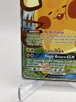 2020 Pokemon Dedenne GX 195a/214 Alt Art Unbroken Bonds Card - Image 5