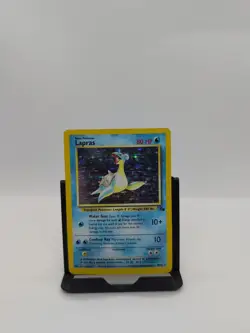 Pokemon TCG Lapras Fossil Holo Unlimited Rare Card 10/62 MP - Image 1