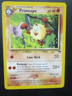 PRIMEAPE NON HOLO POKEMON CARD 18/18 SOUTHERN ISLAND NEVER PLAYED COND NM NM- - Image 1