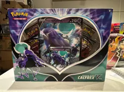 Pokemon Shadow Rider Calyrex V Box Sealed Promo Jumbo Card Chilling Reign NEW - Image 1