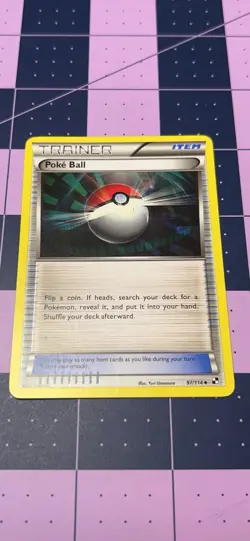 Pokemon TCG Poke Ball 97/114 Black & White Regular Card - Image 1