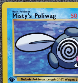 1st Edition Misty's Poliwag - Gym Challenge - #89/132 - Vintage Pokemon Card - Image 2