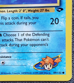 1st Edition Misty's Poliwag - Gym Challenge - #89/132 - Vintage Pokemon Card - Image 4