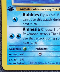 1st Edition Misty's Poliwag - Gym Challenge - #89/132 - Vintage Pokemon Card - Image 5