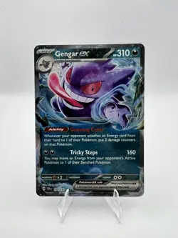 (LP-NM) Gengar EX 104/162 Temporal Forces Pokemon TCG Card 317a-56 - Image 1