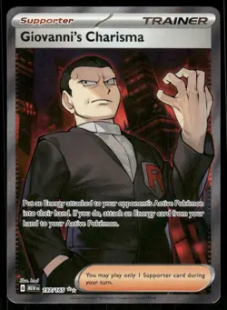 Pokemon Cards Giovanni's Charisma 197/165 151 Ultra Rare NM - Image 1
