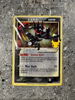 Pokemon TCG Cards Greninja Gold Star SWSH144 Black Star Promo Holo SEALED - Image 1