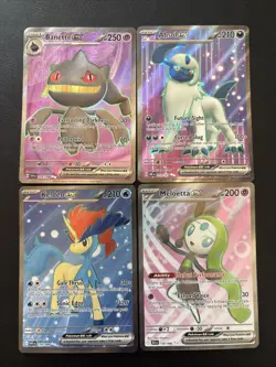 Pokemon ex Full Art 4 Card Lot Black Bolt White Flare Scarlet & Violet Base Set - Image 1