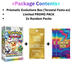 Pokemon Cards Prismatic Evolutions Booster Box Sealed +LIMITED PROMO PACK Korean - Image 2